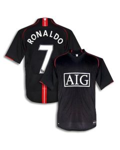 Football Team Black Jersey Ronaldo 7 for Men